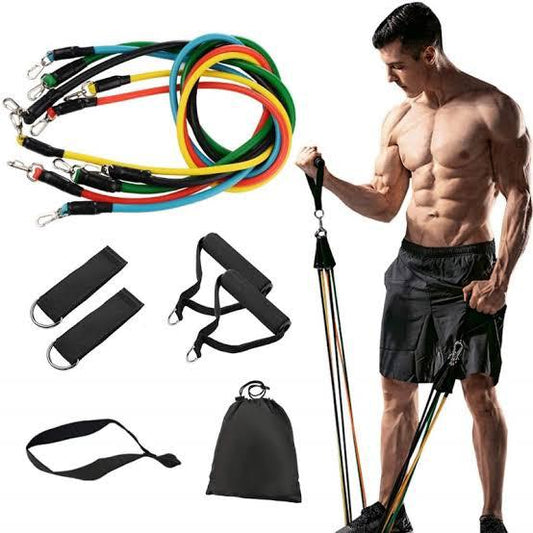Exercise Resistance Bands Set for Home Workout – Portable Fitness Bands for Strength Training, Yoga, Pilates & Full Body Exercise