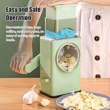 Vegetable Cutter Multifunctional Manual Rotary Cheese Grater Shredder – Wider Hopper Round Mandolin Drum Slicer Cutter For Kitchen (random Color )