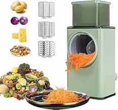 Vegetable Cutter Multifunctional Manual Rotary Cheese Grater Shredder – Wider Hopper Round Mandolin Drum Slicer Cutter For Kitchen (random Color )