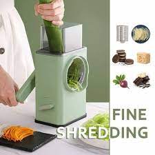 Vegetable Cutter Multifunctional Manual Rotary Cheese Grater Shredder – Wider Hopper Round Mandolin Drum Slicer Cutter For Kitchen (random Color )