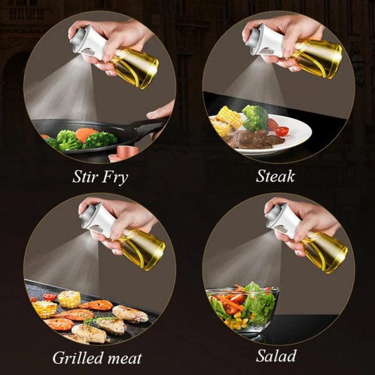 Cooking Oil Sprayer – Glass Oil Spray Bottle for Kitchen, BBQ, Baking, Grilling, Vinegar & Sauce