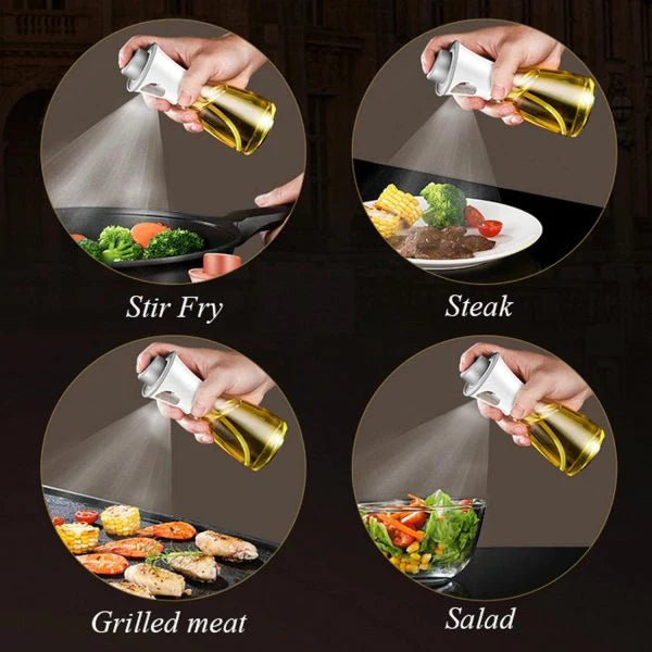 Cooking Oil Sprayer – Glass Oil Spray Bottle for Kitchen, BBQ, Baking, Grilling, Vinegar & Sauce