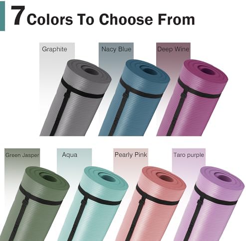 Premium Non-Slip Yoga Mat for Men & Women – Multi-Purpose Exercise & Gym Mat (72”x24”)